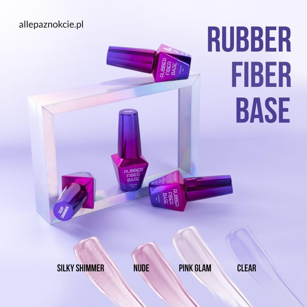 Rubber Fiber Base Molly Lac 10ml - Base Clear
