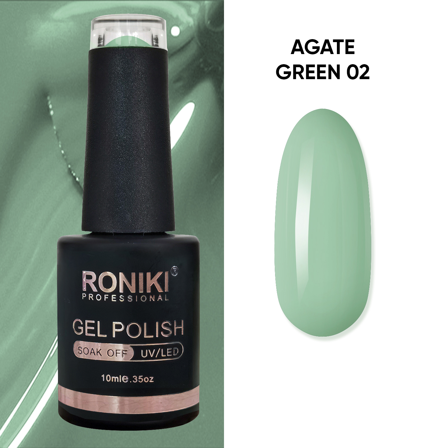 Oja Semipermanenta Roniki Agate Green 02