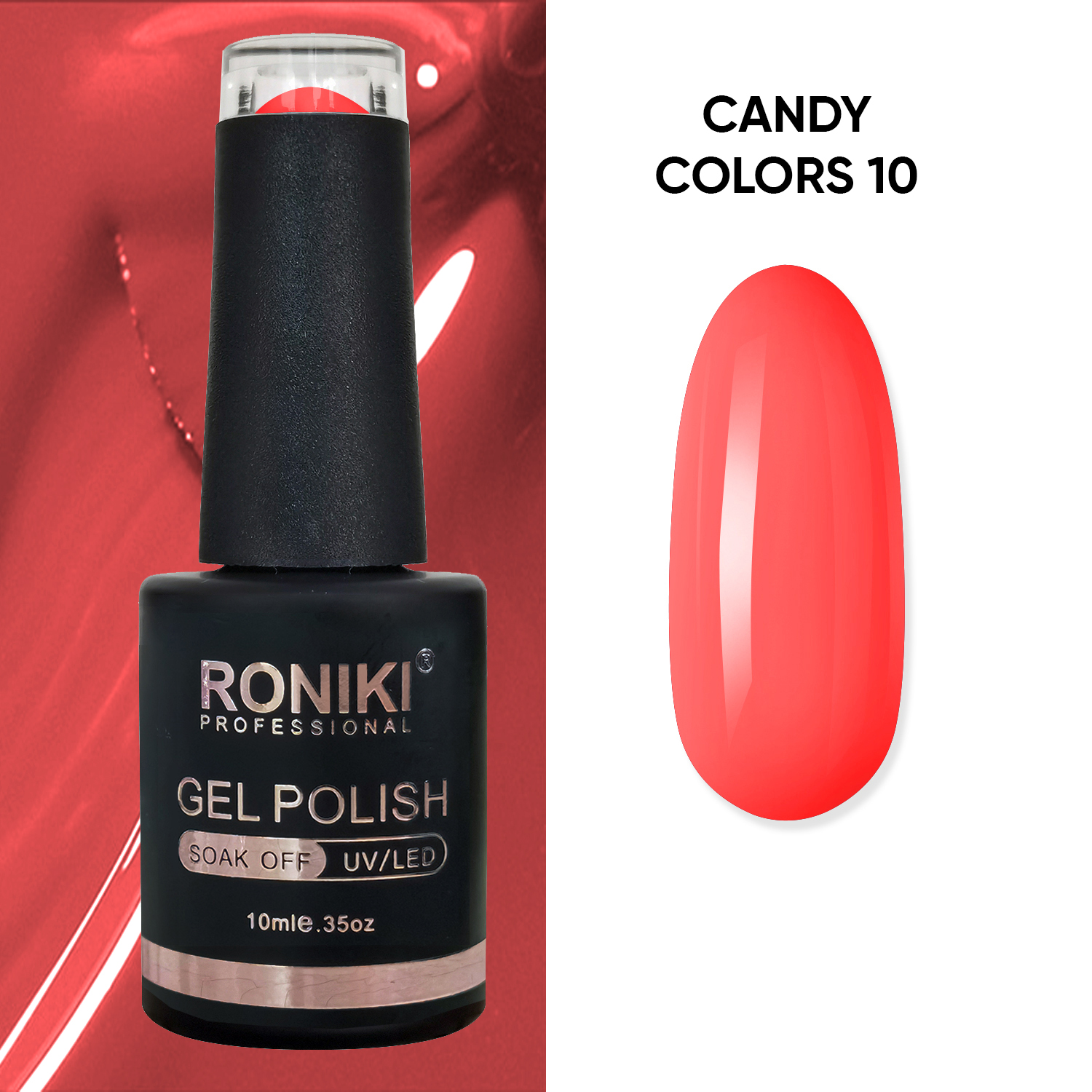 Oja Semipermanenta Roniki Candy Color 10