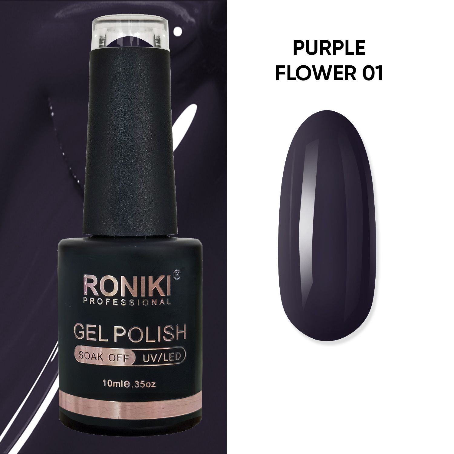 Oja Semipermanenta Roniki Purple Flower 01