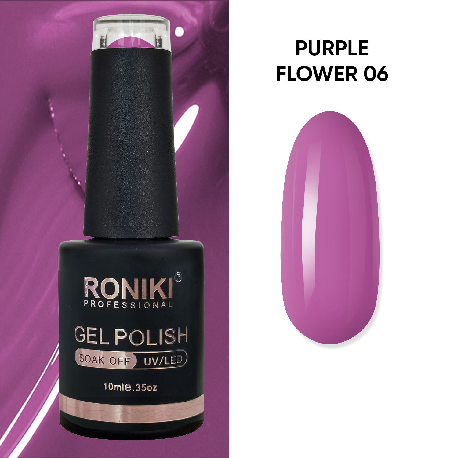 Oja Semipermanenta Roniki Purple Flower 06