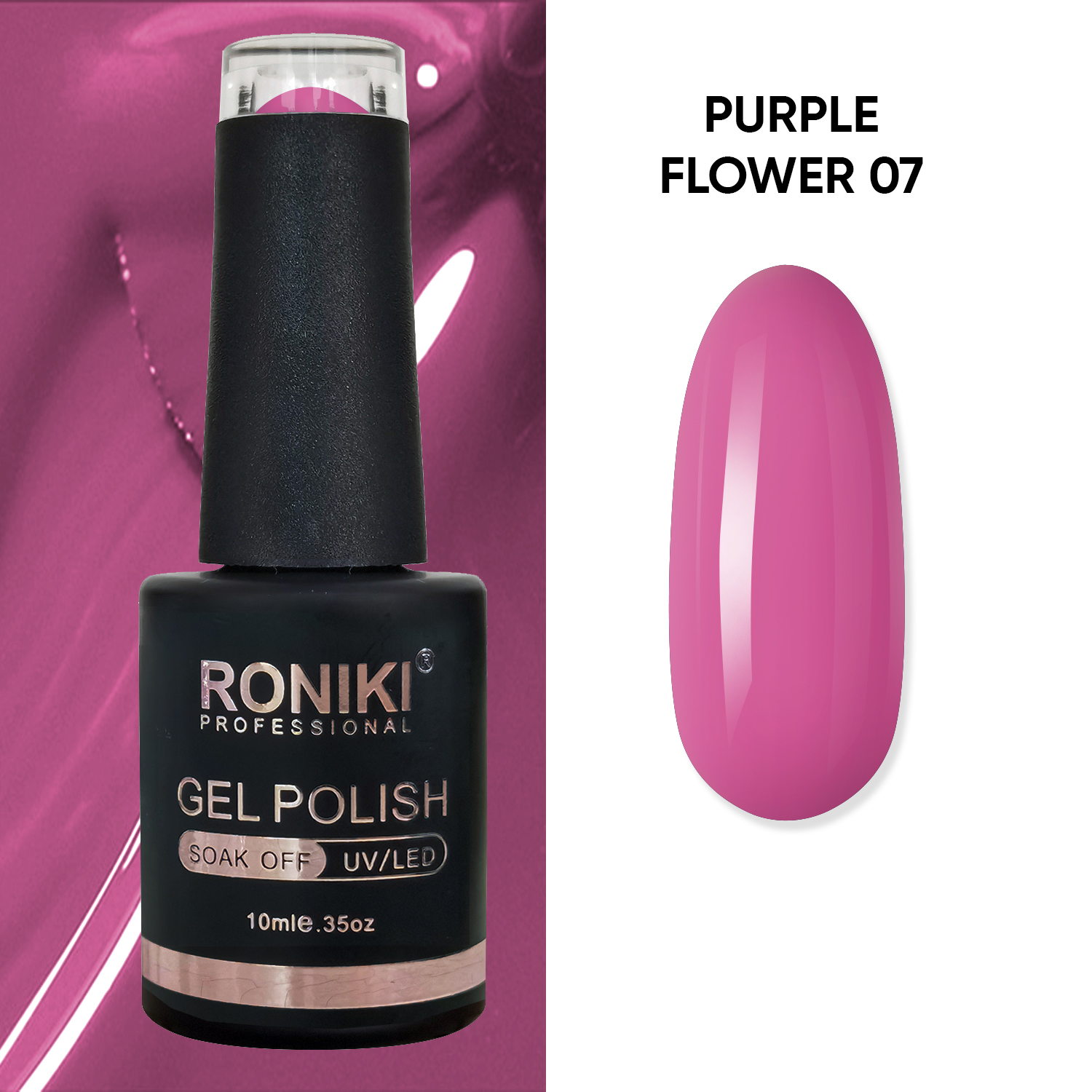 Oja Semipermanenta Roniki Purple Flower 07