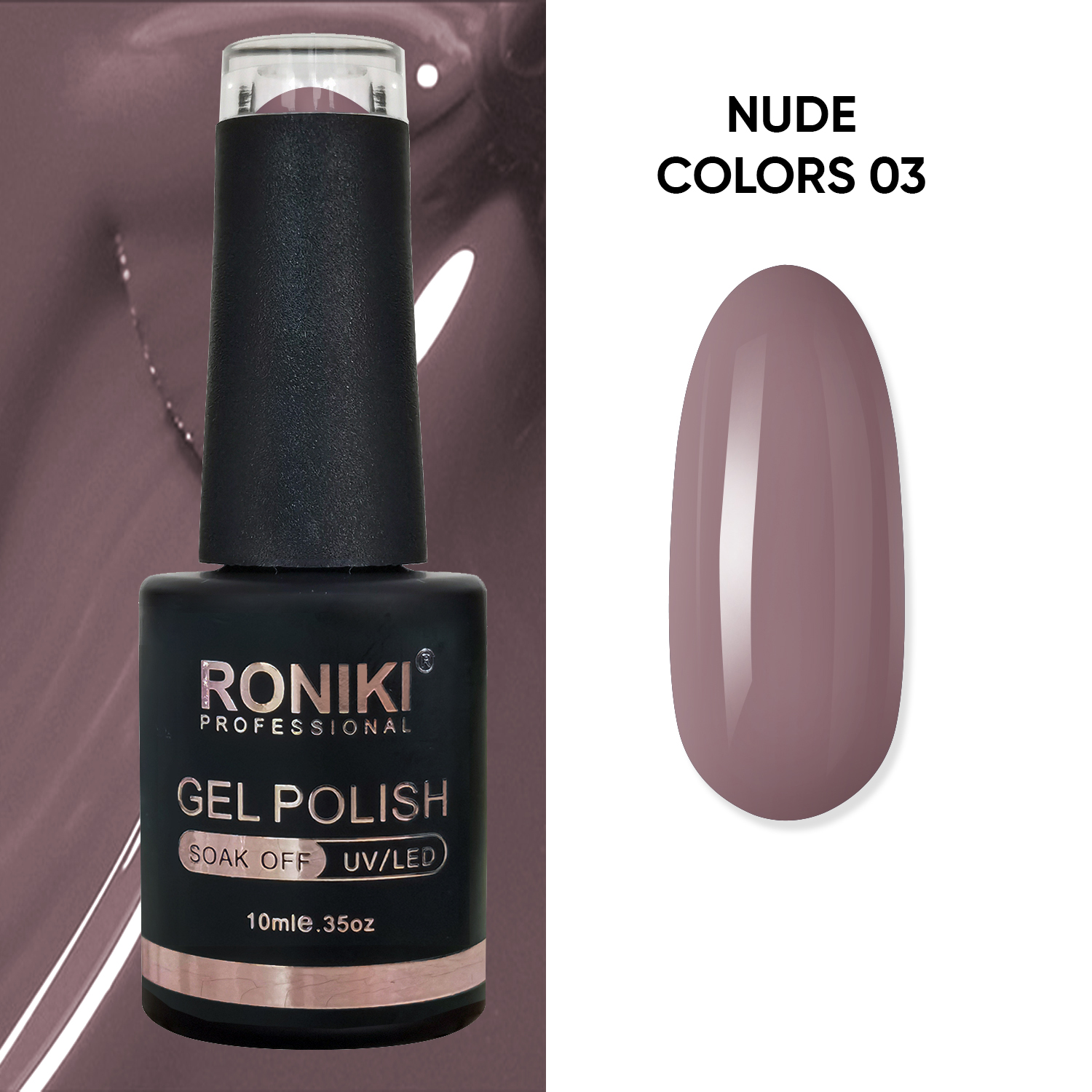 Oja Semipermanenta Roniki Nude Colors 03