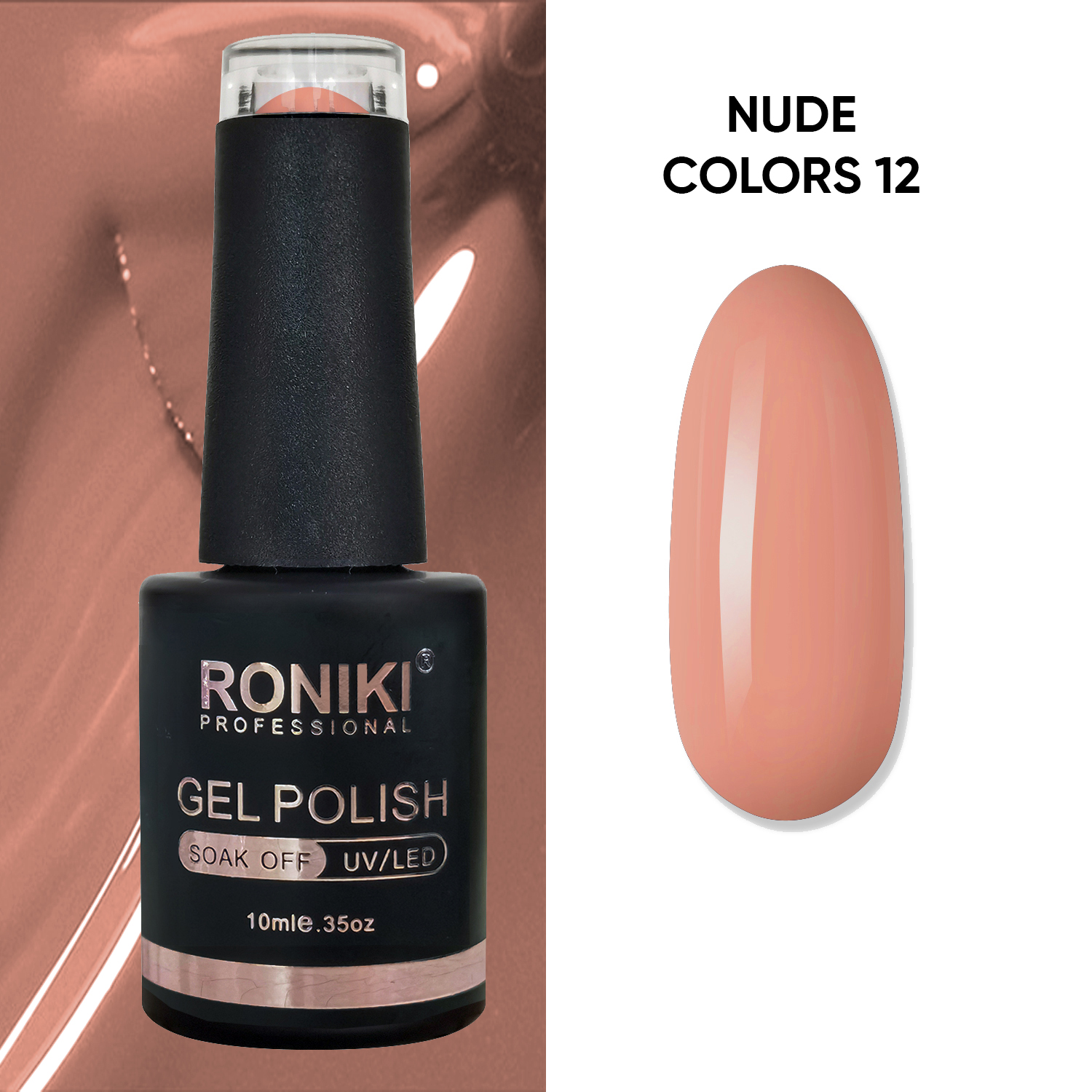 Oja Semipermanenta Roniki Nude Colors 12