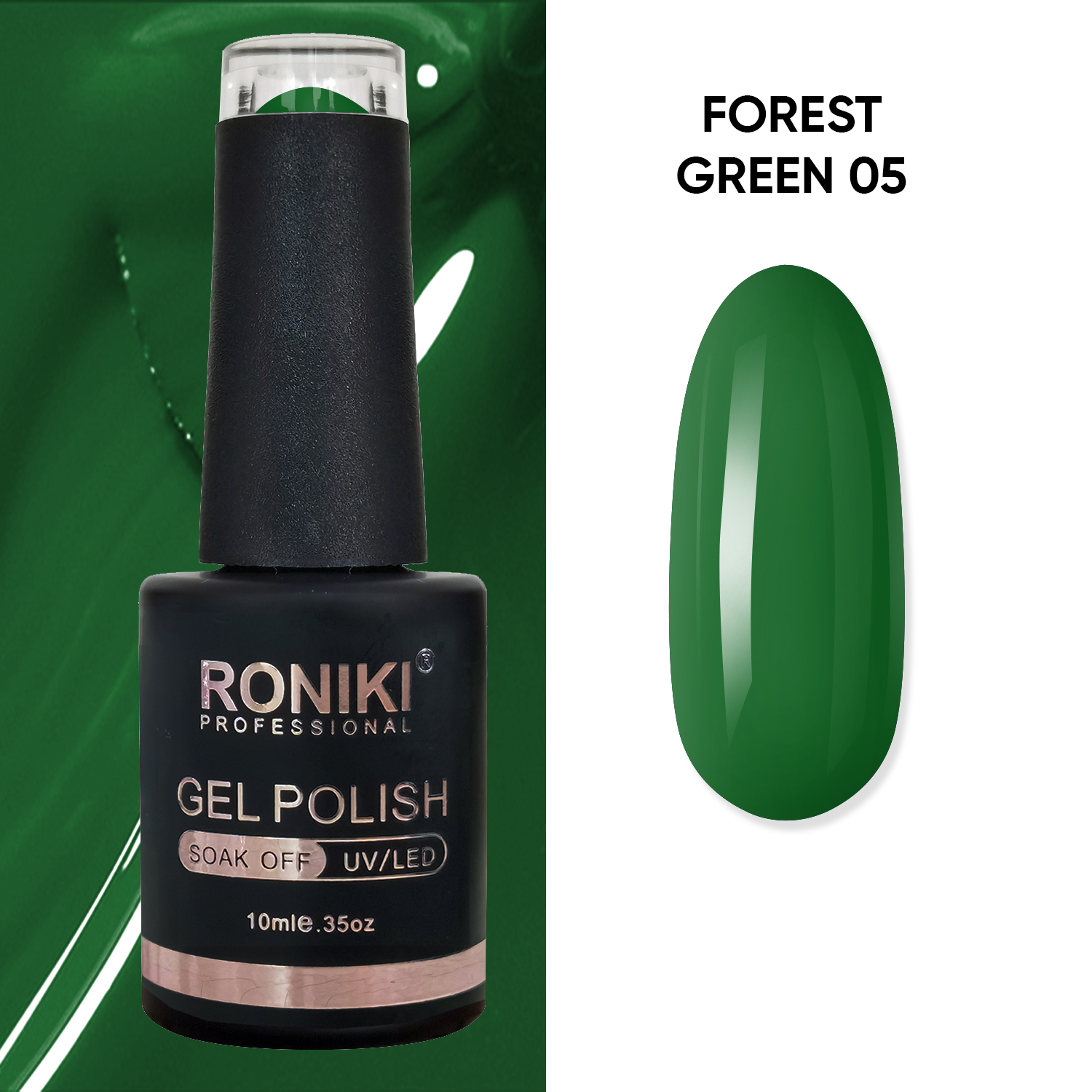 Oja Semipermanenta Roniki Forest Green 05 nailsup.ro imagine noua 2022