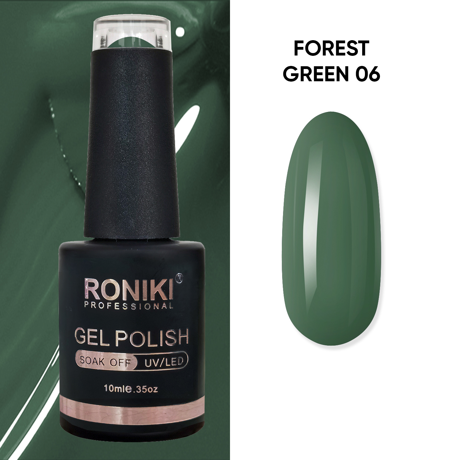 Oja Semipermanenta Roniki Forest Green 06 nailsup.ro imagine noua 2022