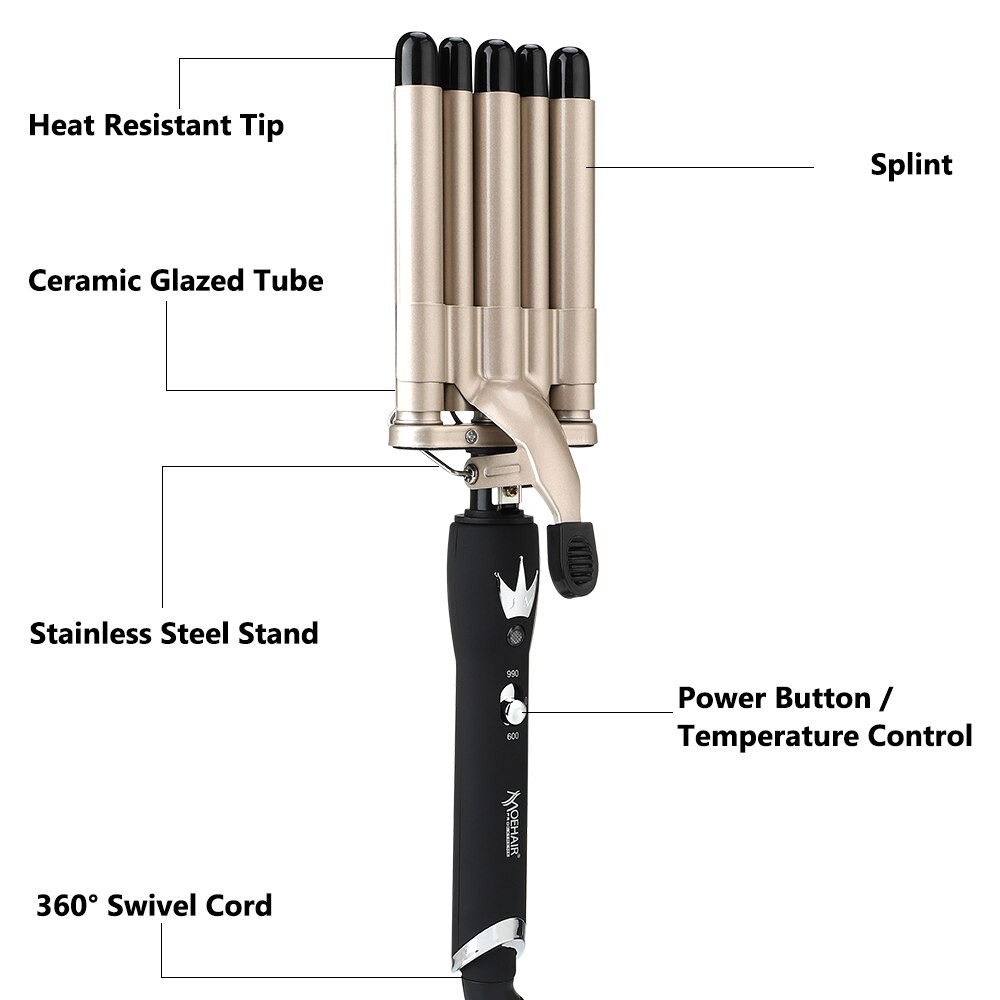 Ondulator Par 5 Elemente Ceramice Pentru Bucle Lejere - 2 | YEO