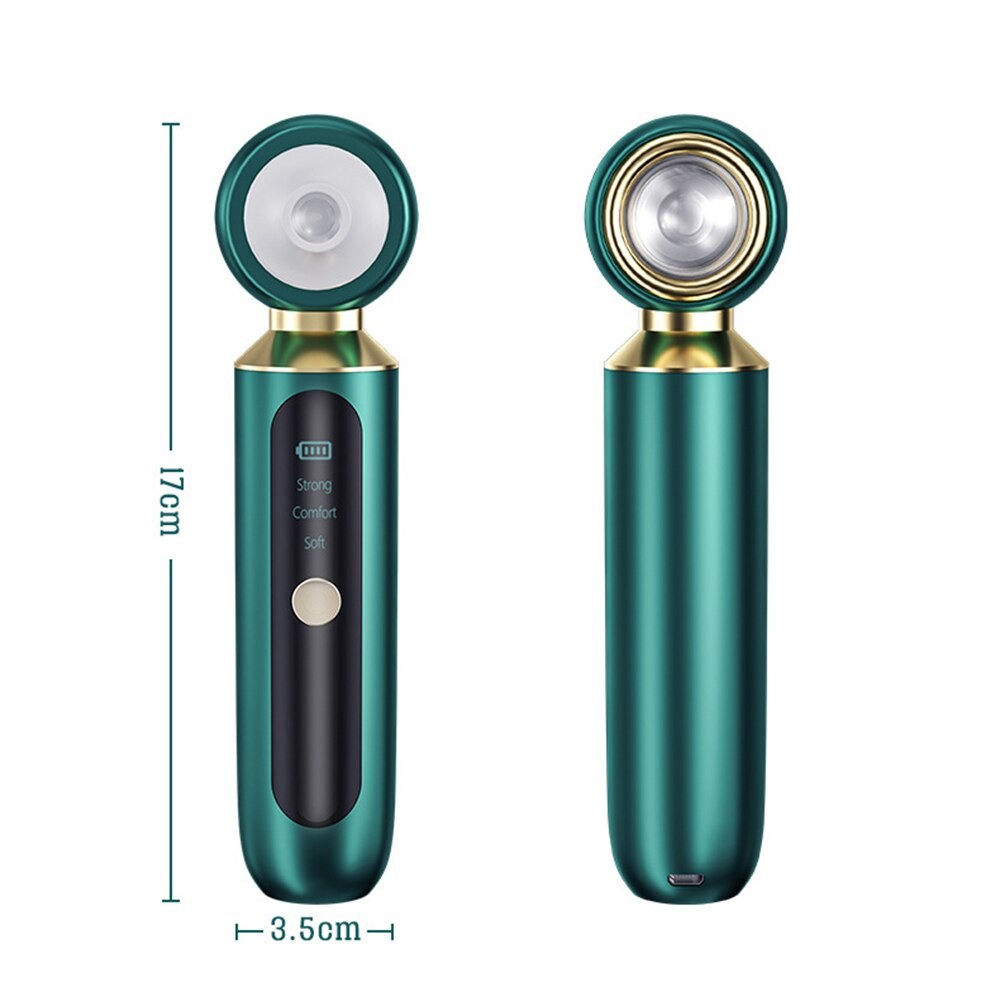 Dispozitiv Ultrasonic Pentru Indepartarea Impuritatilor Faciale, Verde