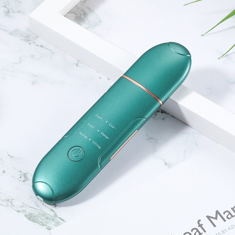 Dispozitiv Pentru Curatare Faciala Si Pilling Ultrasonic 1.5W, Verde - 2 | YEO