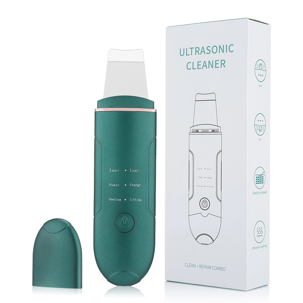 Dispozitiv Pentru Curatare Faciala Si Pilling Ultrasonic 1.5W, Verde - 1 | YEO