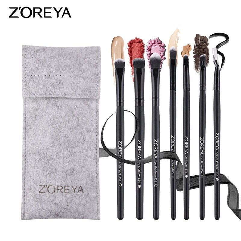 Set 7 pensule Profesionale portabile Eyeshadow ZOREYA - 1 | YEO