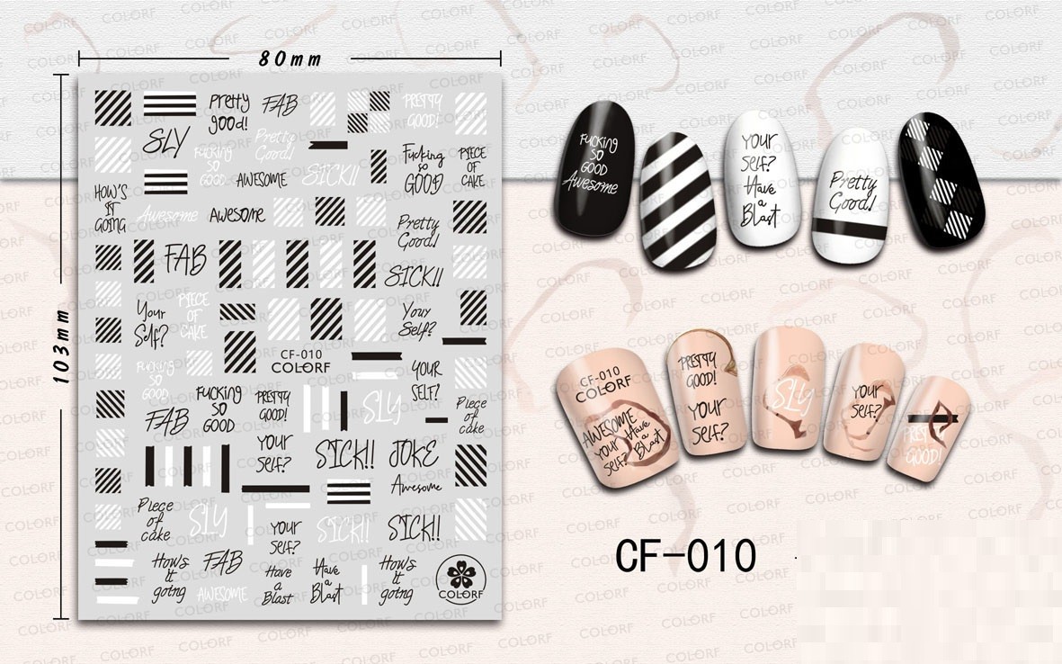 Sticker Unghii – CF010 Nails Up imagine noua