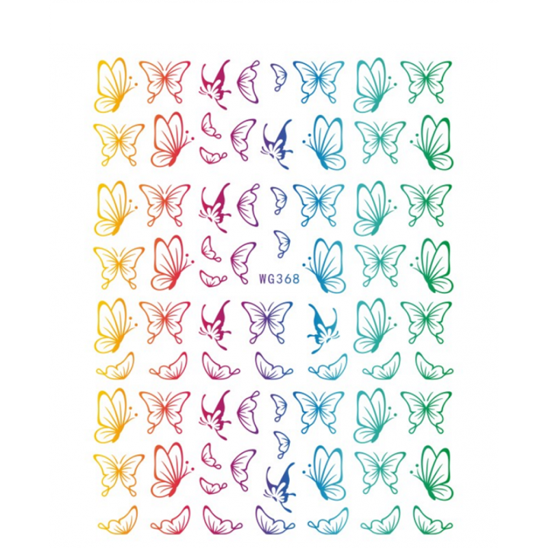 Stickere Unghii Multicolor - WG368