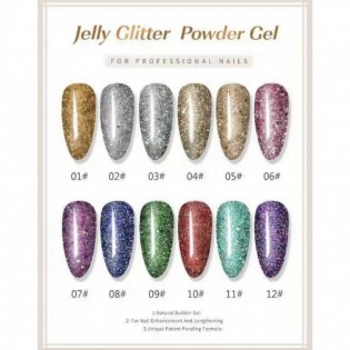 Polygel Jelly Glitter FSM 30ml - 01