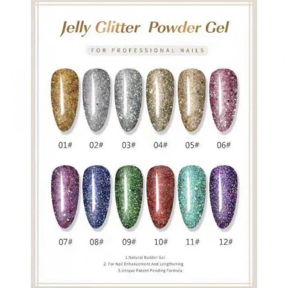 Polygel Jelly Glitter FSM 30ml - 06