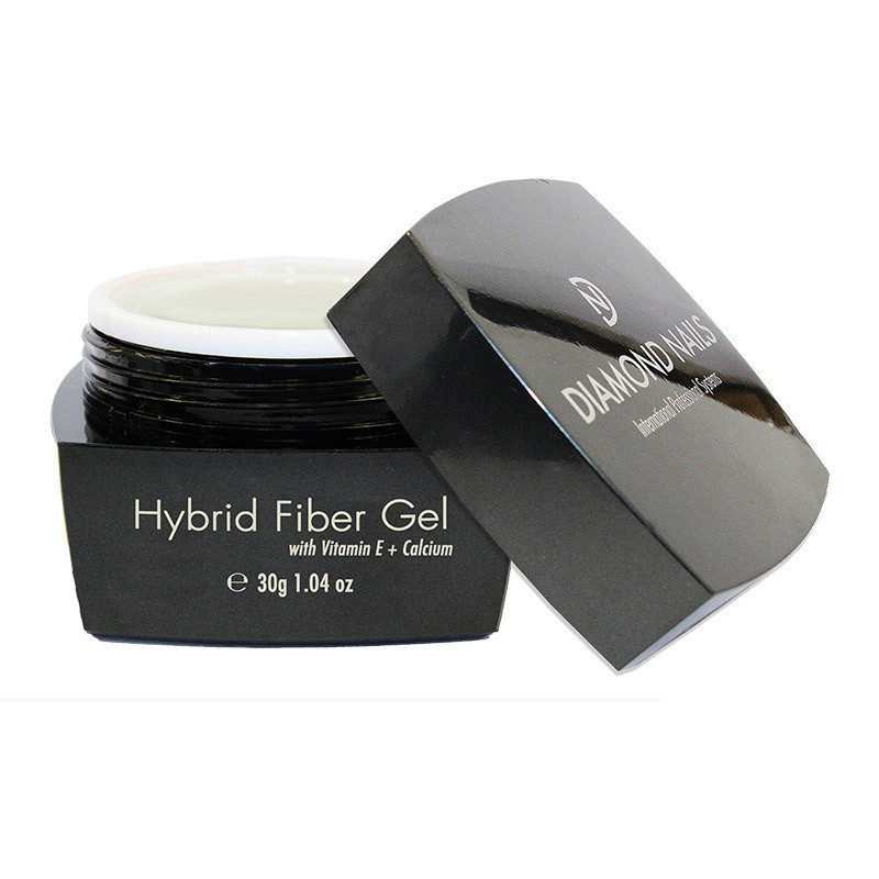 Gel Hybrid cu Vitamine și Fibră de Sticlă Diamond Nails 30g - alb