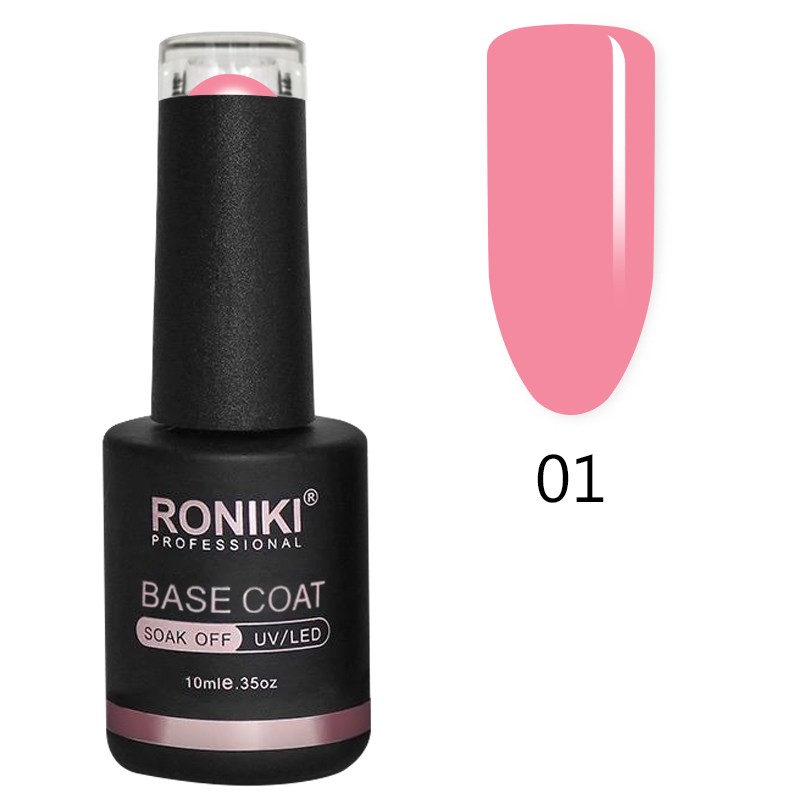Color Rubber Base Roniki 10ml – 01 nailsup.ro imagine noua 2022