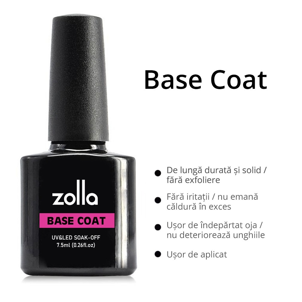 Poze Base Coat Zolla 7.5ml nailsup.ro 