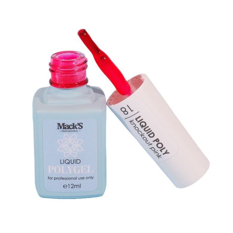 Mack'S Liquid Polygel Knockout Pink - 18, 12ml