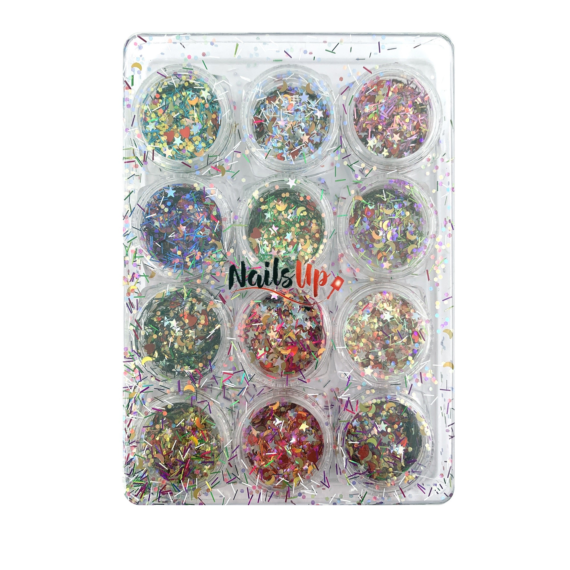 Set 12 Decor Unghii NailsUp Paiete, Multicolor