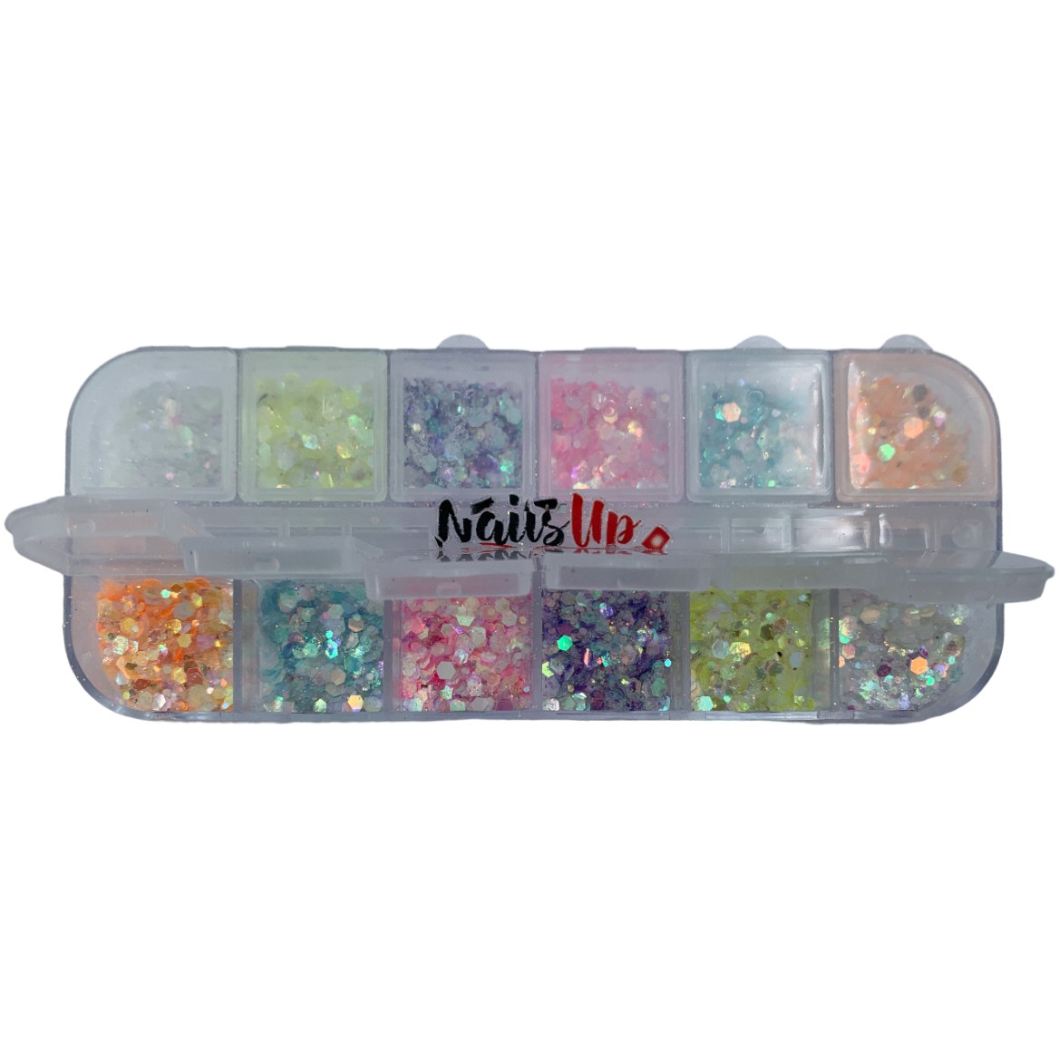 Decor Unghii NailsUp Set Mix Glitter Holografic