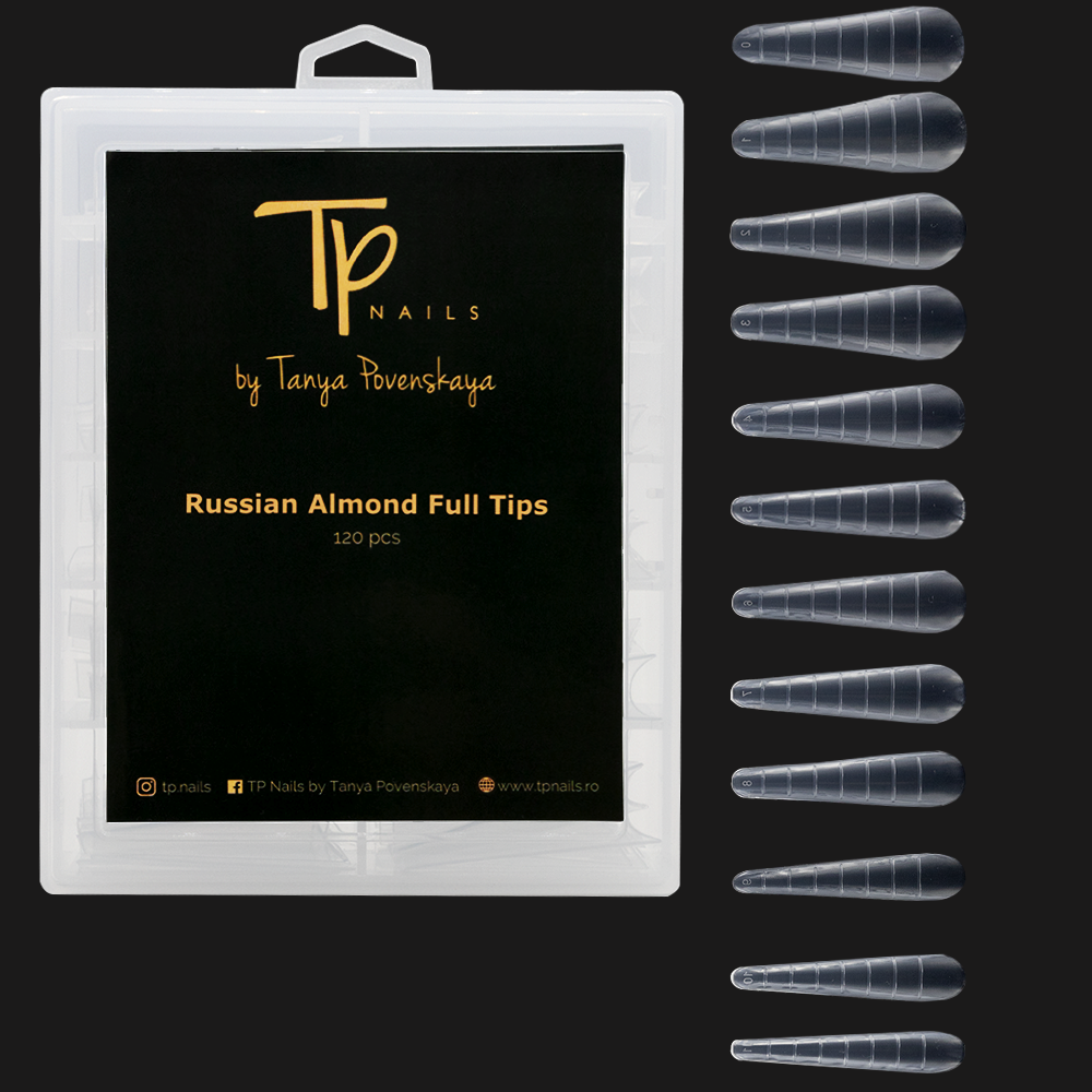 Russian Almond Full Tips 120pcs 120pcs poza noua reduceri 2022