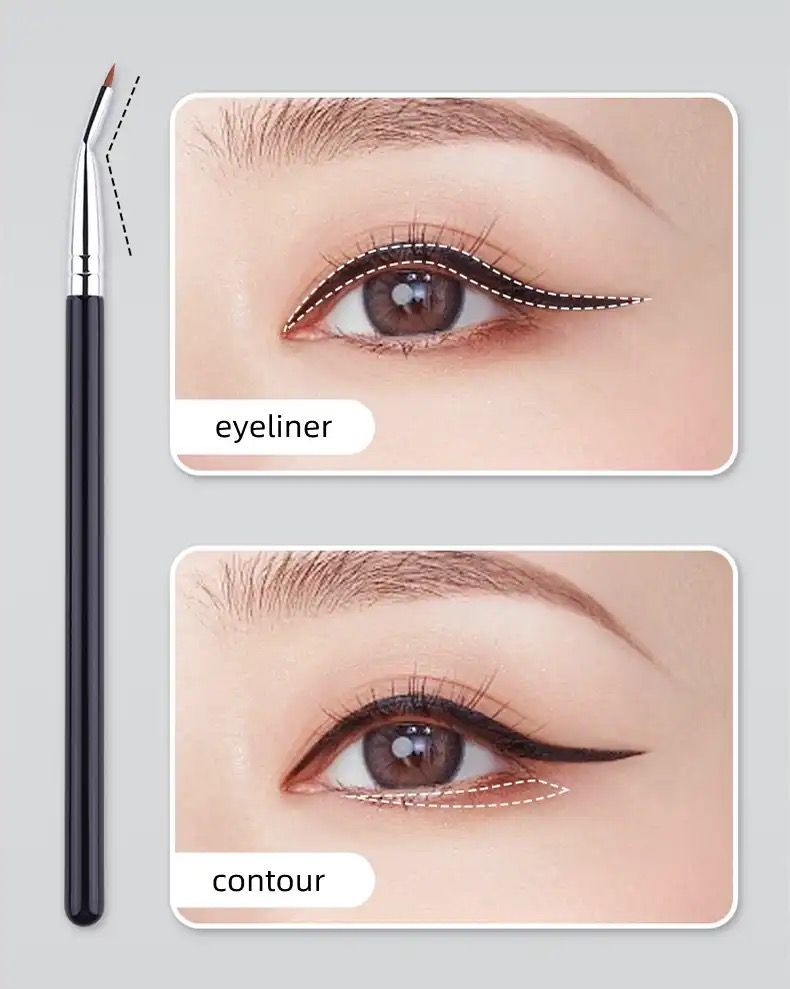 Pensula MakeUp Subtire Eyeliner Contur Ochi - 1 | YEO