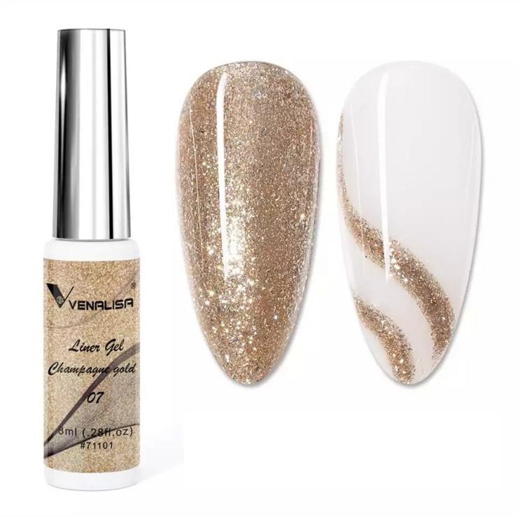 Gel pictura Venalisa 8 ml - 07 Champagne Gold