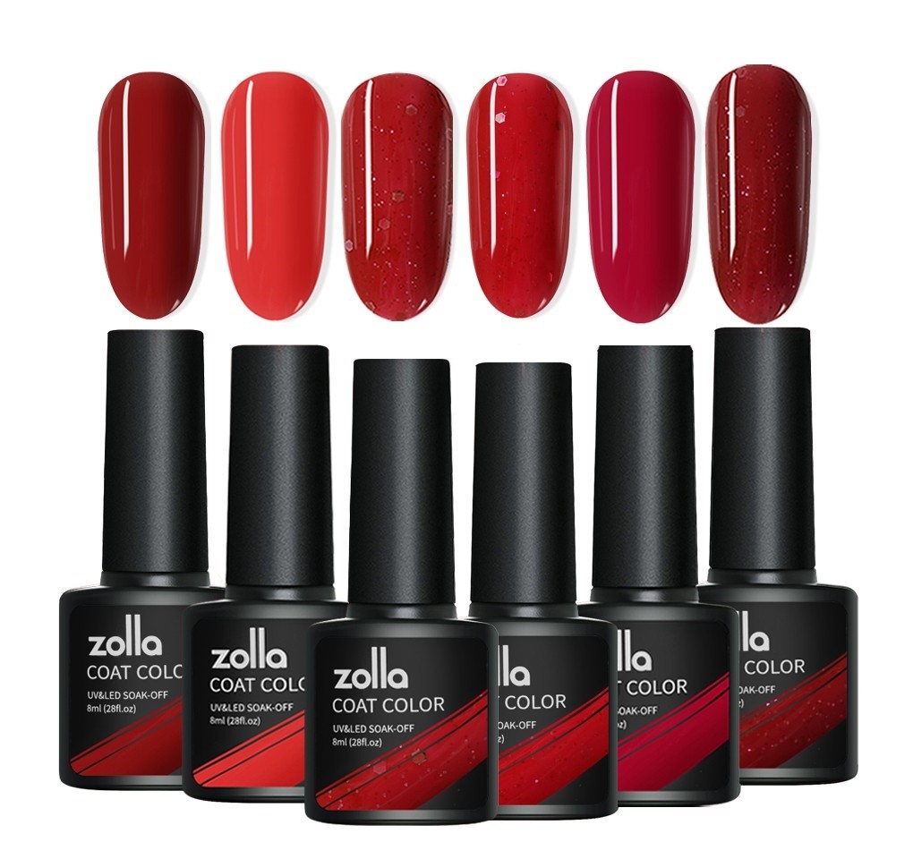 Set 6 Oje Semipermanente Zolla – Red Series 8ml nailsup.ro imagine noua 2022