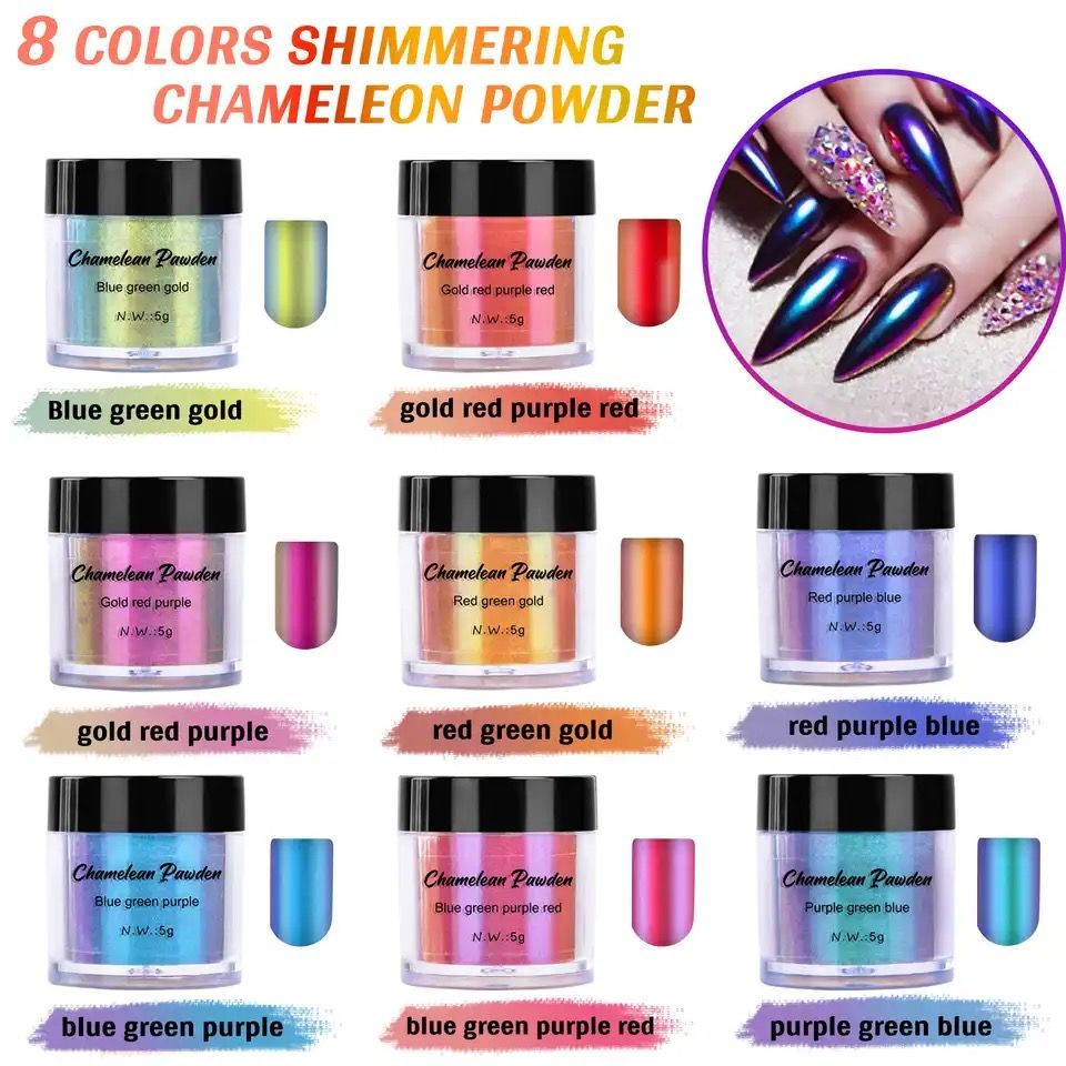 Pigment chameleon unghii Blue, Purple, Red 05 - 1 | YEO