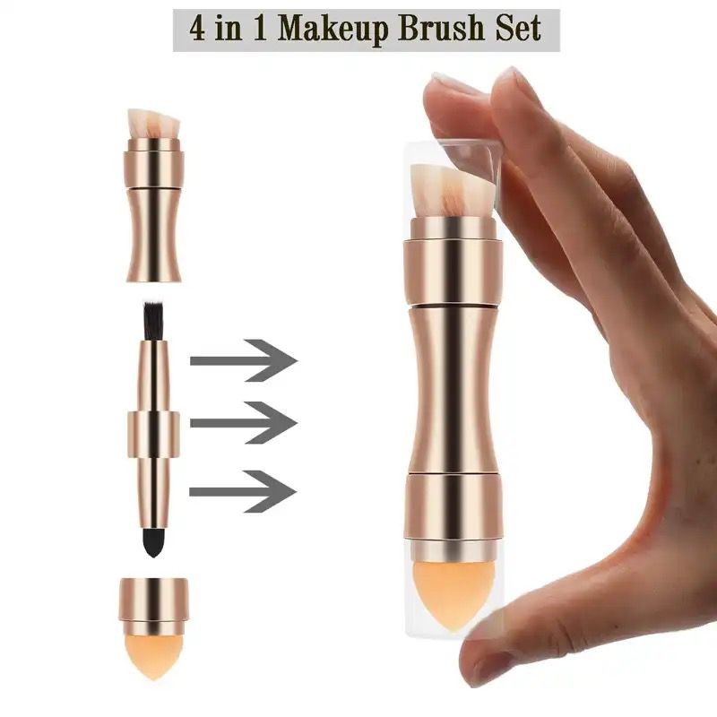 Pensula Makeup Multifunctionala 4 in 1 Gold - 1 | YEO