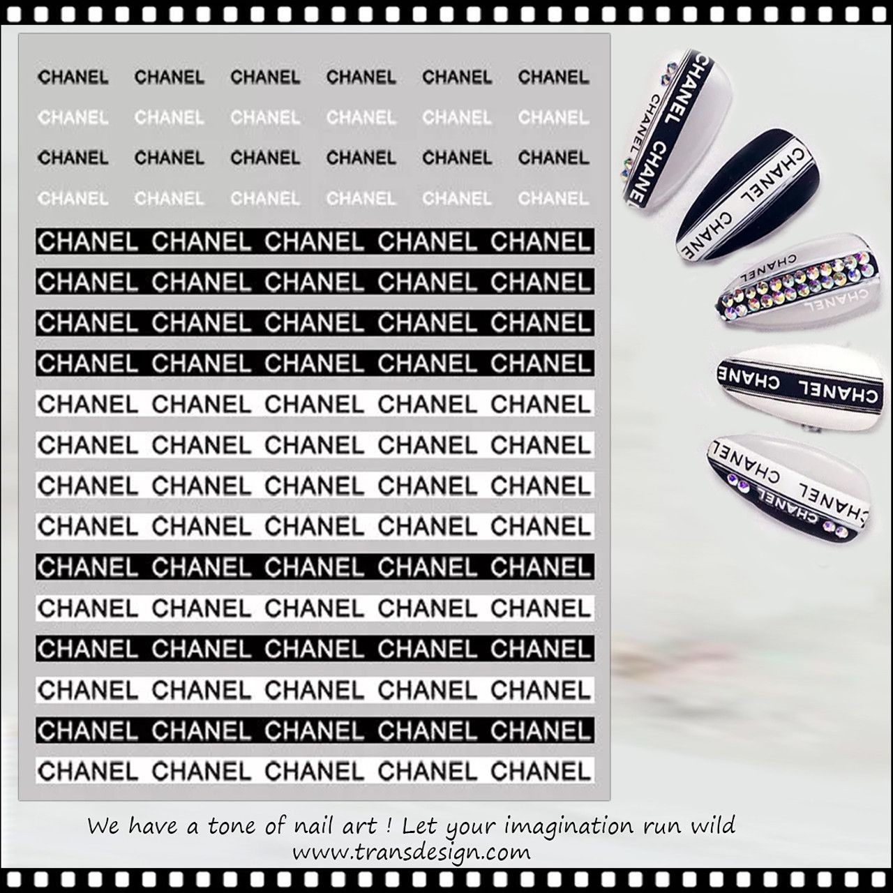 Abtibild Unghii, Sticker Chanel image6