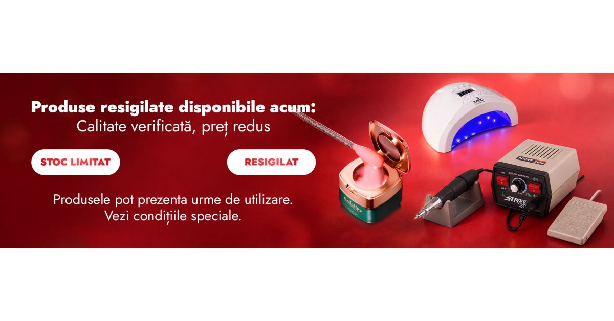 Produse resigilate NailsUp – aparatură, geluri și baze la preț redus