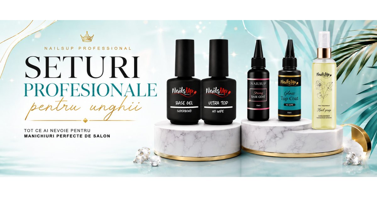 Seturi profesionale pentru unghii NAILSUP: geluri, oje semipermanente, nail art și consumabile pentru rezultate de salon