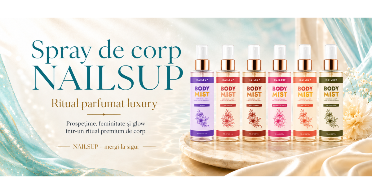 Spray de corp NAILSUP: ritualul parfumat care transformă prospețimea într-un detaliu luxury
