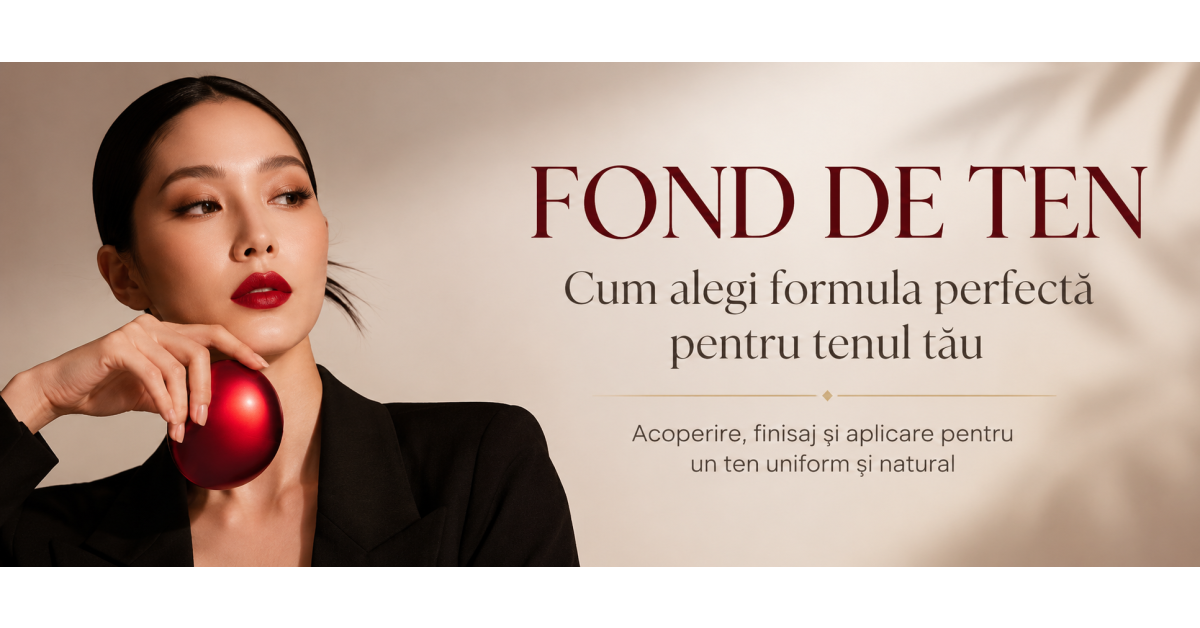 Fond de ten aplicat corect pentru ten uniform, acoperire adaptată și finisaj profesional