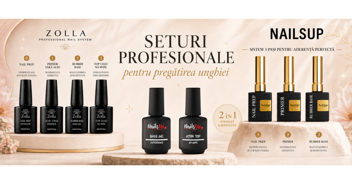 Seturi profesionale pentru pregătirea unghiei: aderență mai bună, lifting redus și rezultate corecte atat in salon cat si acasa