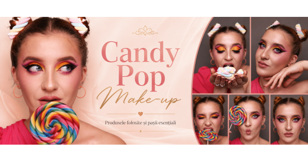 Candy Pop Make-up: produsele folosite și pașii esențiali pentru un look colorat