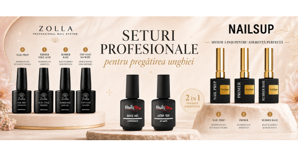 Seturi profesionale pentru pregătirea unghiei: aderență mai bună, lifting redus și rezultate corecte atat in salon cat si acasa