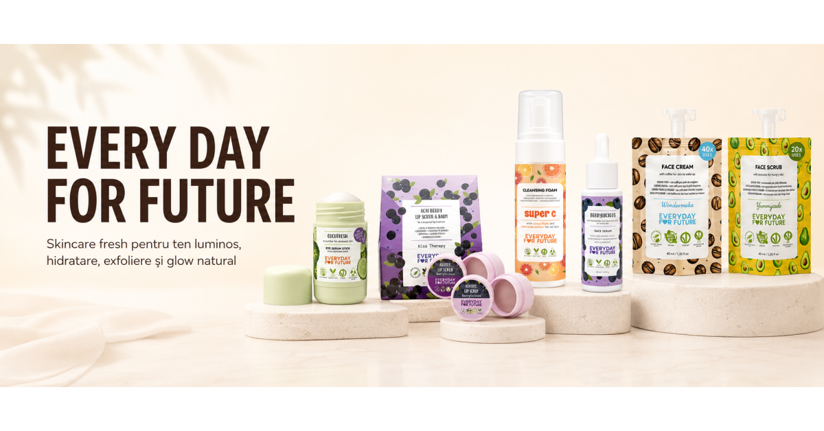 Every Day For Future pe NAILSUP: rutina skincare pentru hidratare, exfoliere și glow