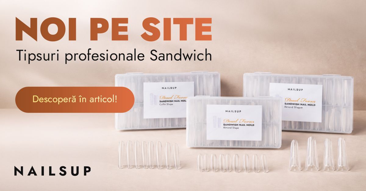 Tipsuri Sandwich Dual Form NailsUp – Coffin Almond Russian Almond