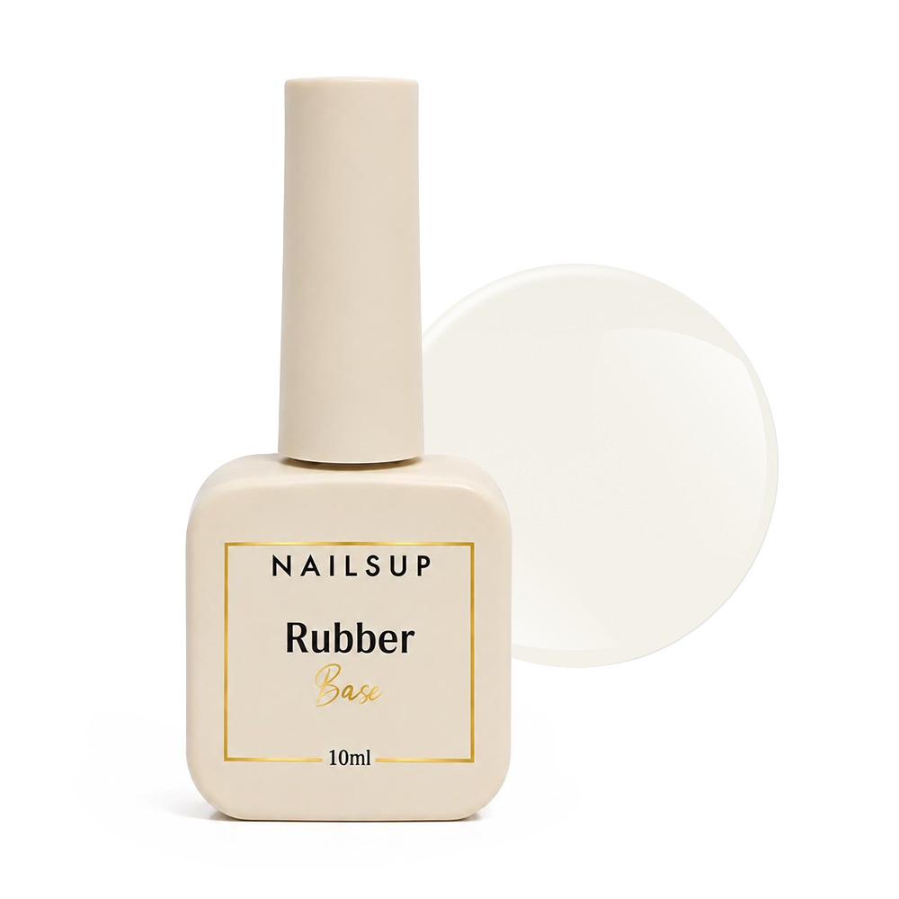 NAILSUP Rubber Base Nova 10 ml, 01 Milky White