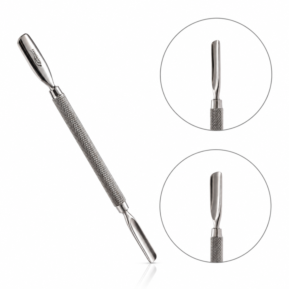 Instrument Profesional NAILSUP Pro Line MC705 pentru Cuticule, cu Două Capete din Inox
