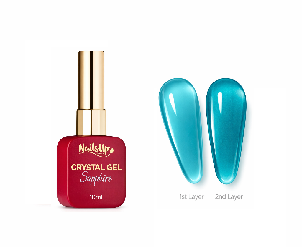 Gel Crystal Glass Nailsup Blue 04 10ml
