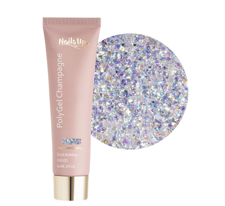 Resigilat Polygel NAILSUP Champagne 02 60ml