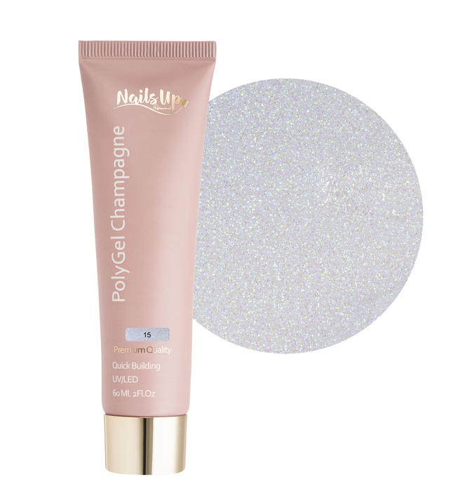 Resigilat Polygel NAILSUP Champagne 15 60ml