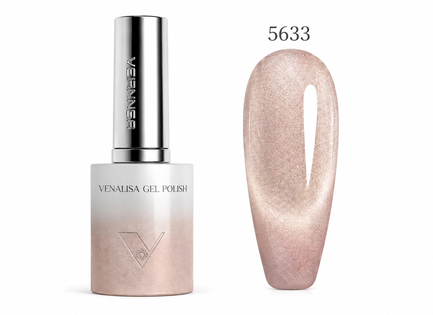Oja Semipermanentă Venalisa 5633 Bej – Efect Cat Eye