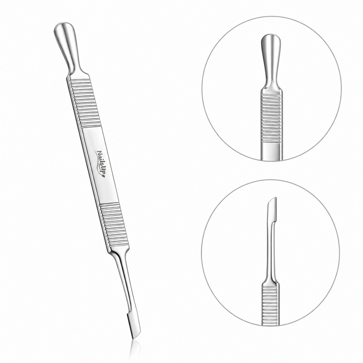 Instrument Profesional NAILSUP Pro Line MC700 Pusher din Inox pentru Manichiură și Pedichiură
