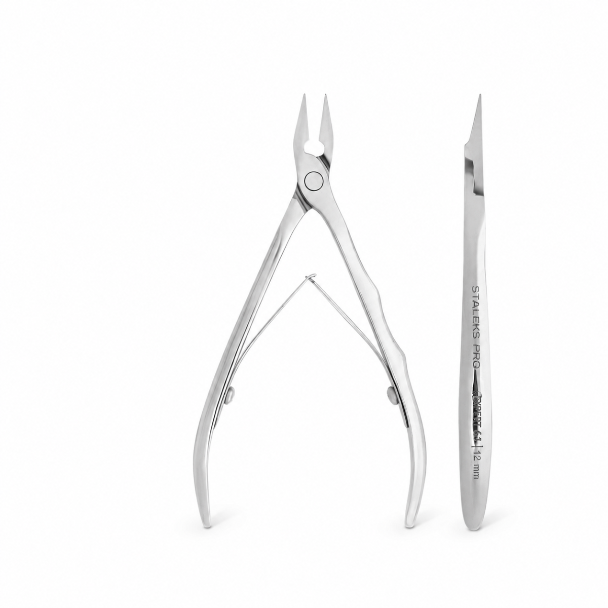 Clește Profesional Cuticule Staleks Expert NE-61-12, 12 mm pentru Manichiură și Pedichiură