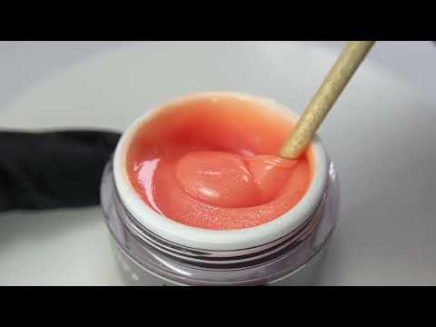 Gel UV Constructie NAILSUP Soft Peach Glitter 15g